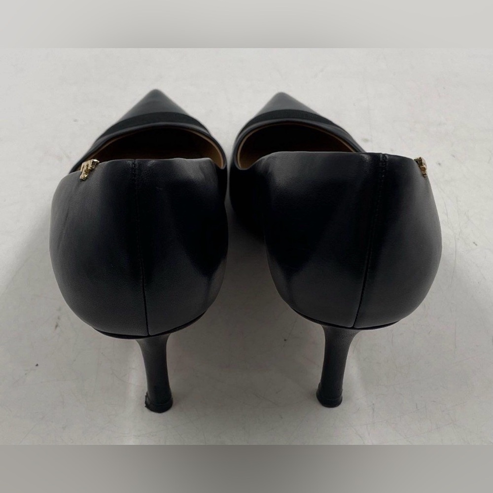 Tory Burch Penelope Black Leather Heels - Picture 3 of 7
